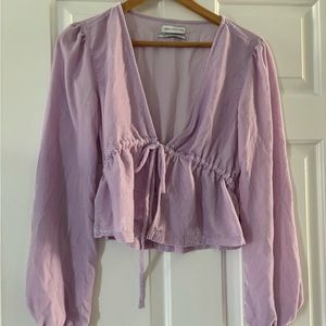UO velvet blouse